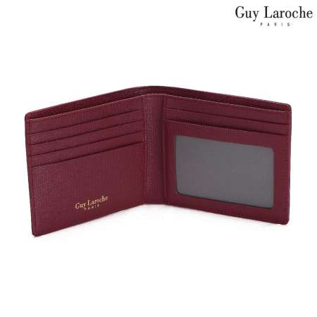 Guy Laroche กระเป๋าธนบัตรพับสั้น รุ่น EVITA [ สีแดง ] - AGP3781MRX