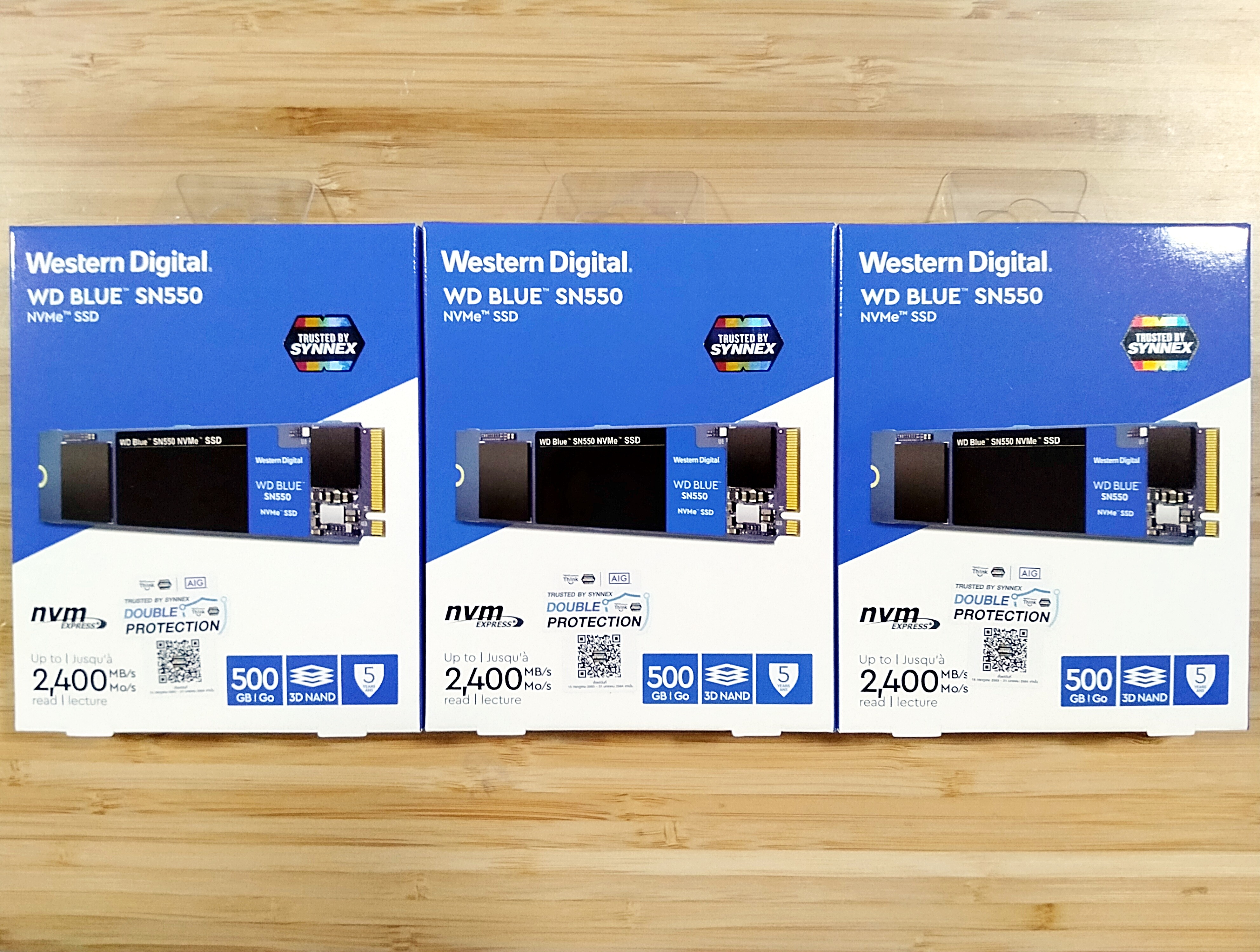 500 GB SSD (เอสเอสดี) WD BLUE SN550 PCIe NVMe M.2 2280 (WDS500G2B0C) มีของพร้อมส่ง
