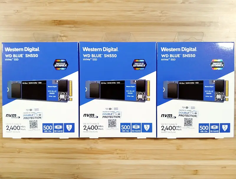 ภาพสินค้า500 GB / 1TB SSD (เอสเอสดี) WD BLUE SN550 PCIe NVMe M.2 2280 (WDS500G2B0C/WDS100T2B0C) มีของพร้อมส่ง จากร้าน Winburg BK บน Lazada ภาพที่ 1