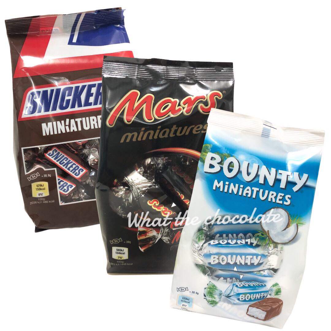 รวมช็อคโกแลตยอดฮิต Mars,Snickers,Bounty