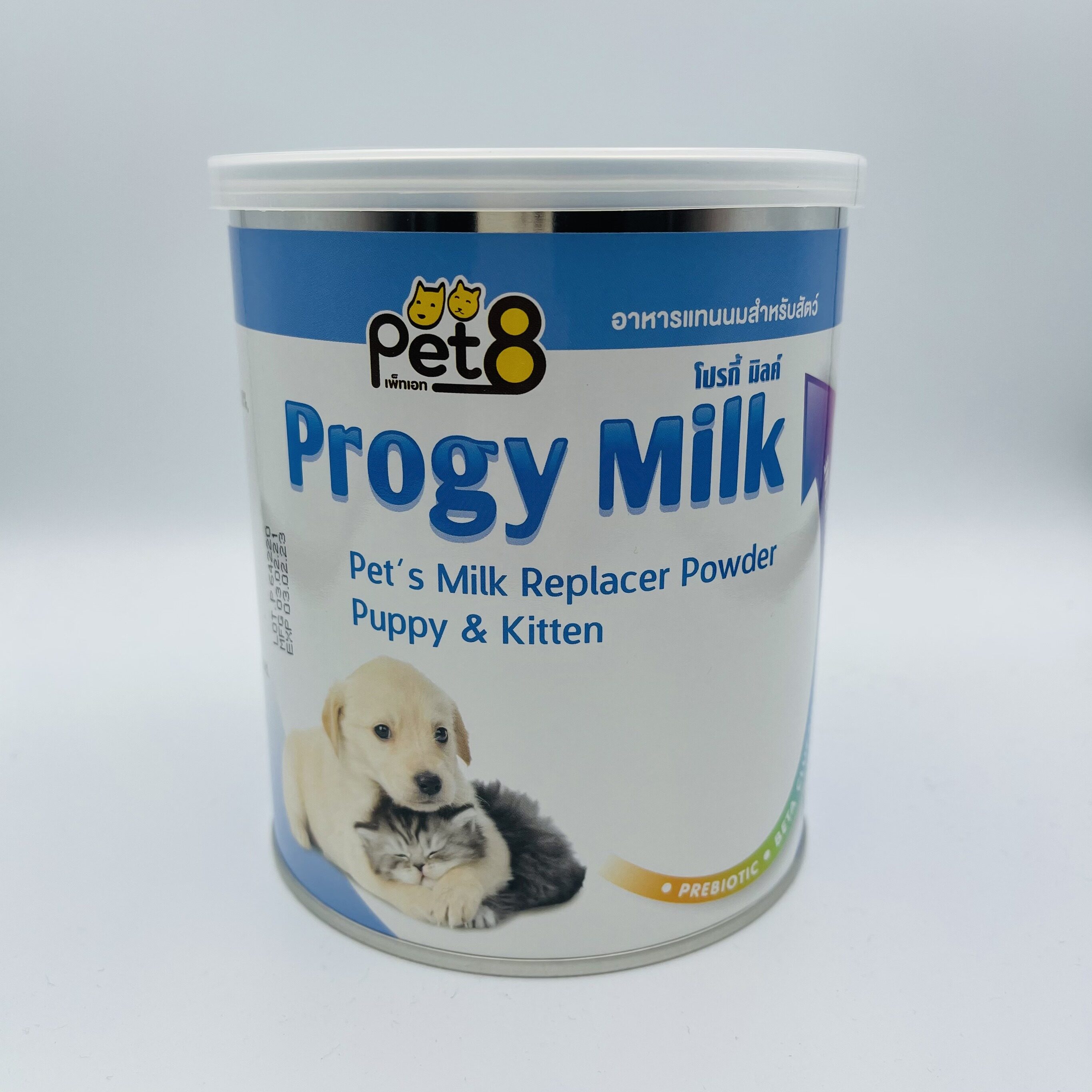 Pet8 Progy Milk นมผงสำหรับสัตว์ นมผง สำหรับสุนัขและแมว 250g (LL21)