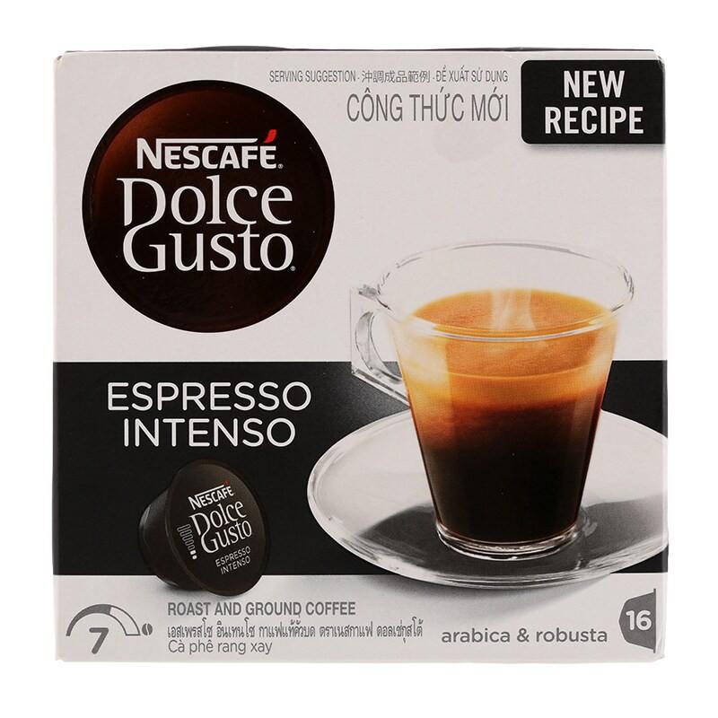 Nescafe Dolce Gusto Roast and Ground Coffee Espresso Intenso 16Capsules 96g. | ส่งฟรี มีเก็บเงินปลายทาง #NescafeDolceGusto #Nescafe #เนสกาแฟ #กาแฟแคปซูล #แคปซูลกาแฟ #CoffeeCapsule #Capsule #americano #espresso #cappucino #starbucks #สตาร์บัค #freedelivery