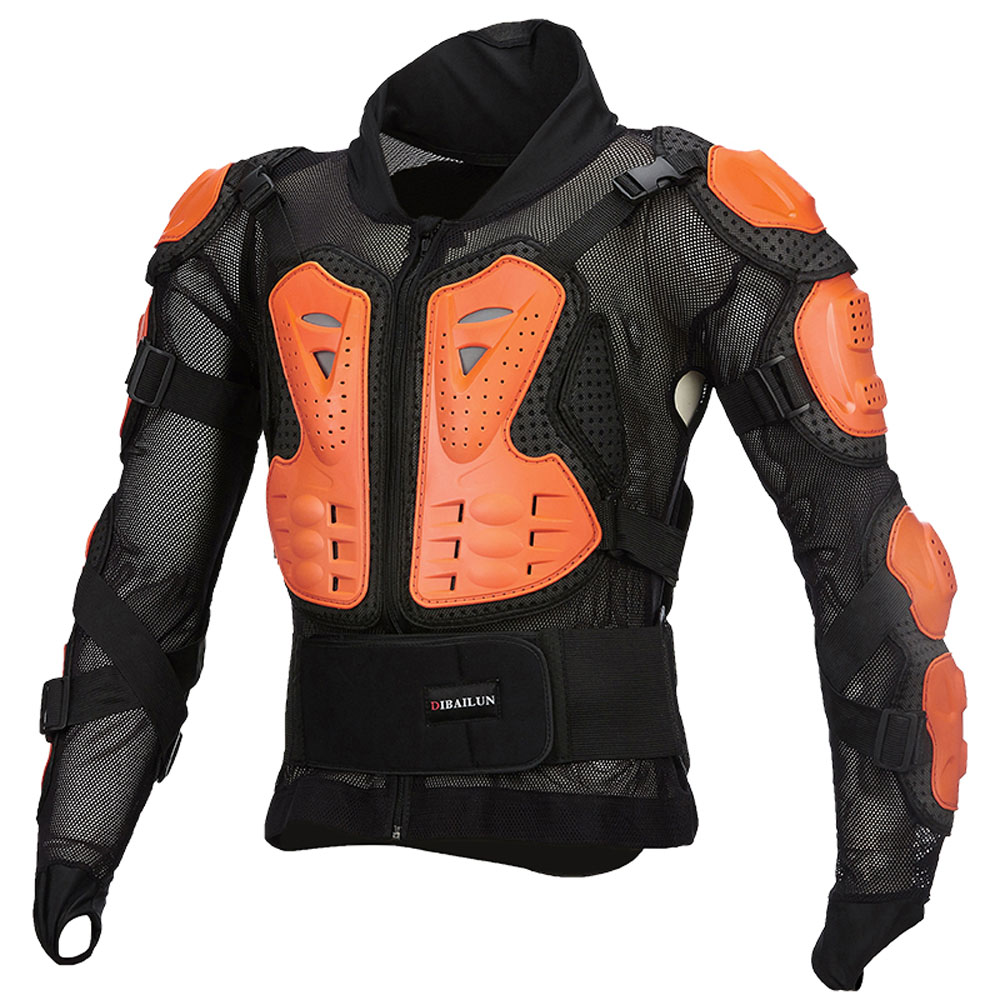 2018แจ็คเก็ตรถจักรยานยนต์เสื้อป้องกันมอเตอร์ครอสแจ็คเก็ตป้องกันมอเตอร์ไซด์เกราะด้านหลัง Protector Racing เต็มรูปแบบเสื้อ