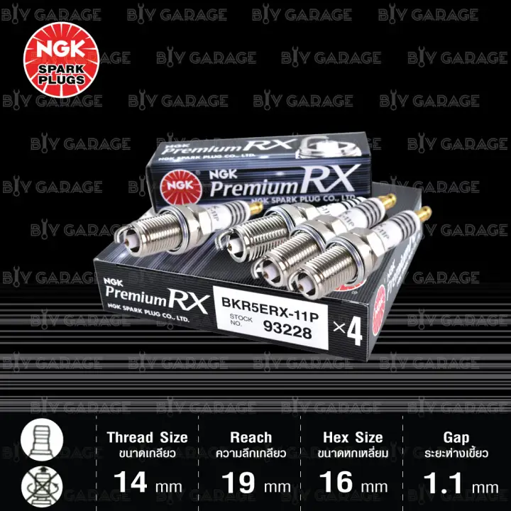 Ngk ห วเท ยน Premium Rx ข ว Ruthenium Bkr5erx 11p 4 ห ว ใช อ พเกรด Bkr5e 11 Bkr5eix 11 Made In Japan Lazada Co Th