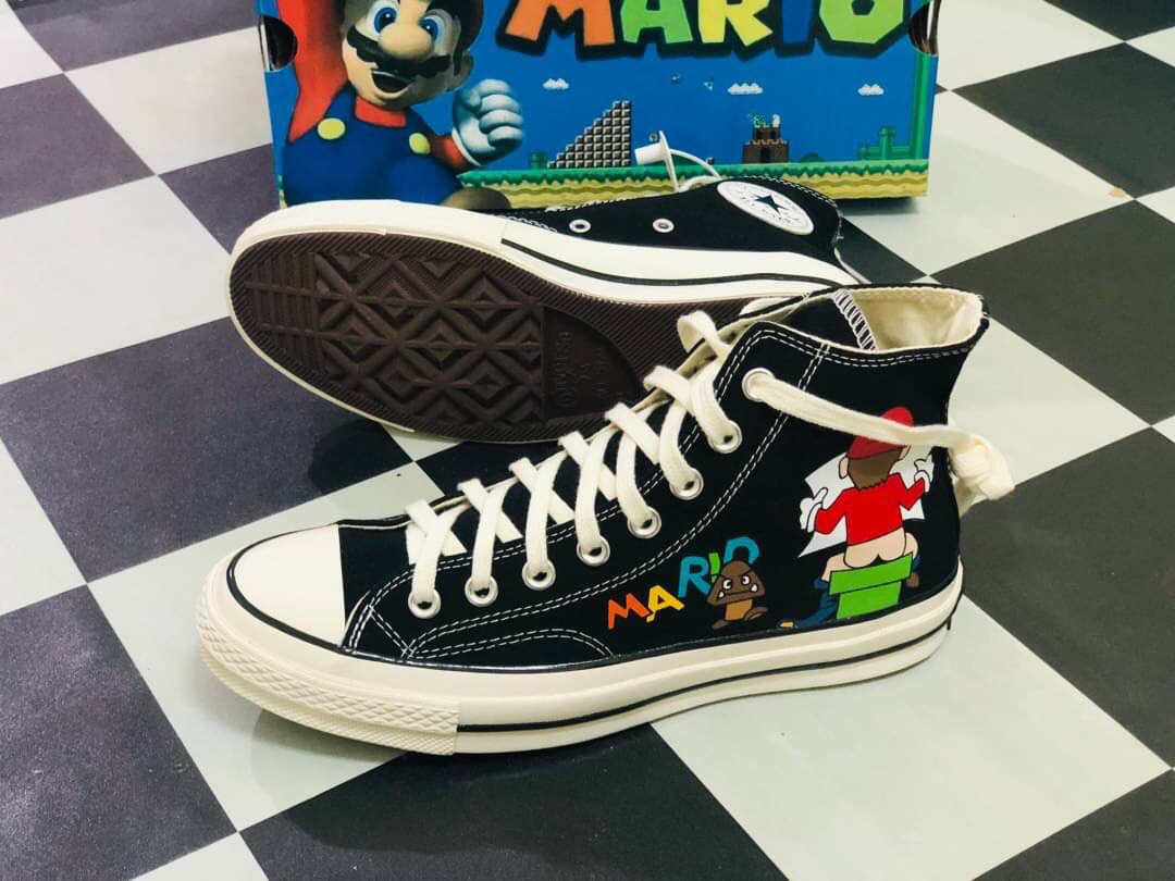 [MShose] รองเท้าConverse Super Mario Bro รองเท้าผ้าใบชาย-หญิง รองเท้าลำลอง รองเท้าแฟชั่น สินค้าพร้อมกล่อง
