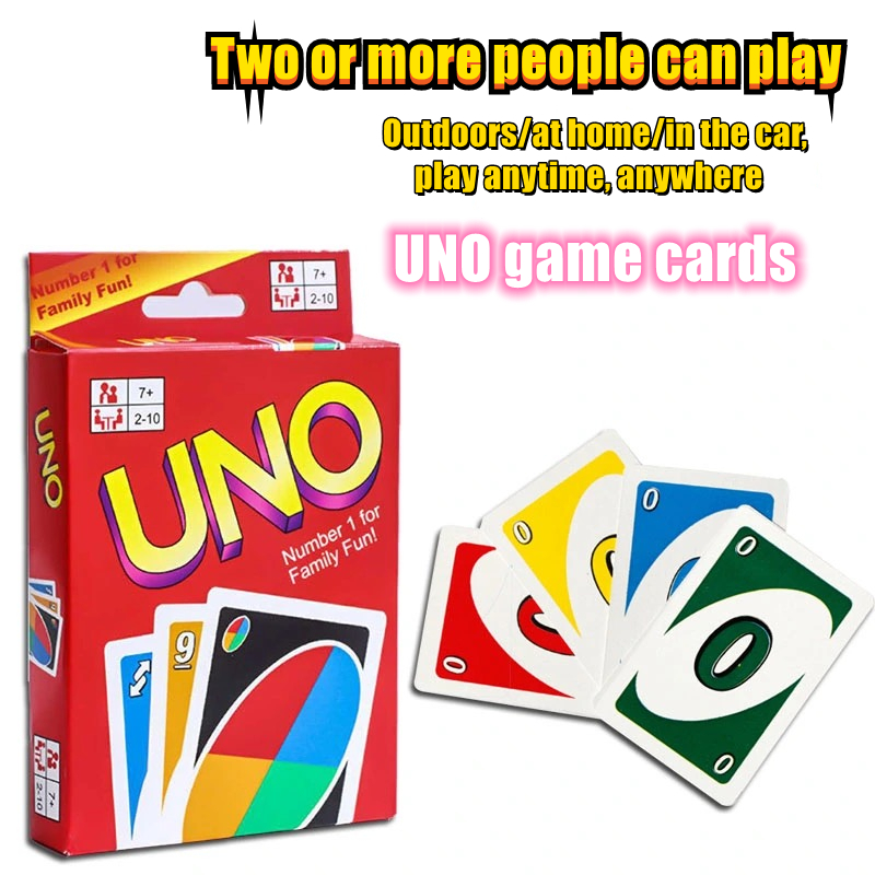 CARD GAME UNO การ์ดเกมส์ ไพ่ อูโน่ uno ครบชุด 108 ใบ (กระดาษมัน) กล่องแดง WAS320