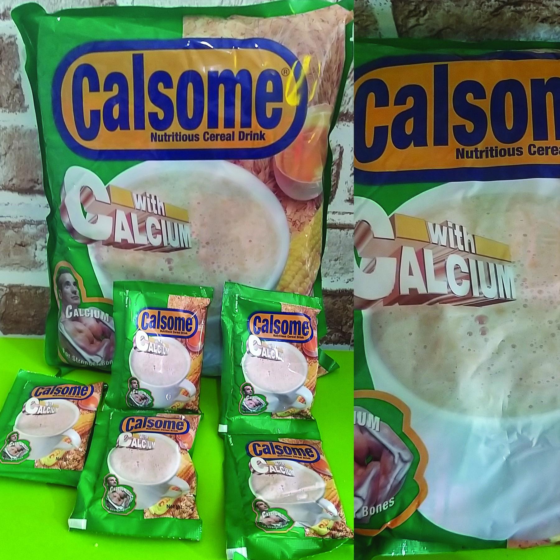 Calsome เครื่องดื่มธัญญาหาร ธัญญาพืช ข้าวโอ๊ต กลิ่นวนิลลา นำเข้าจากพม่า (1 ห่อ 30 ซอง) มีอย.