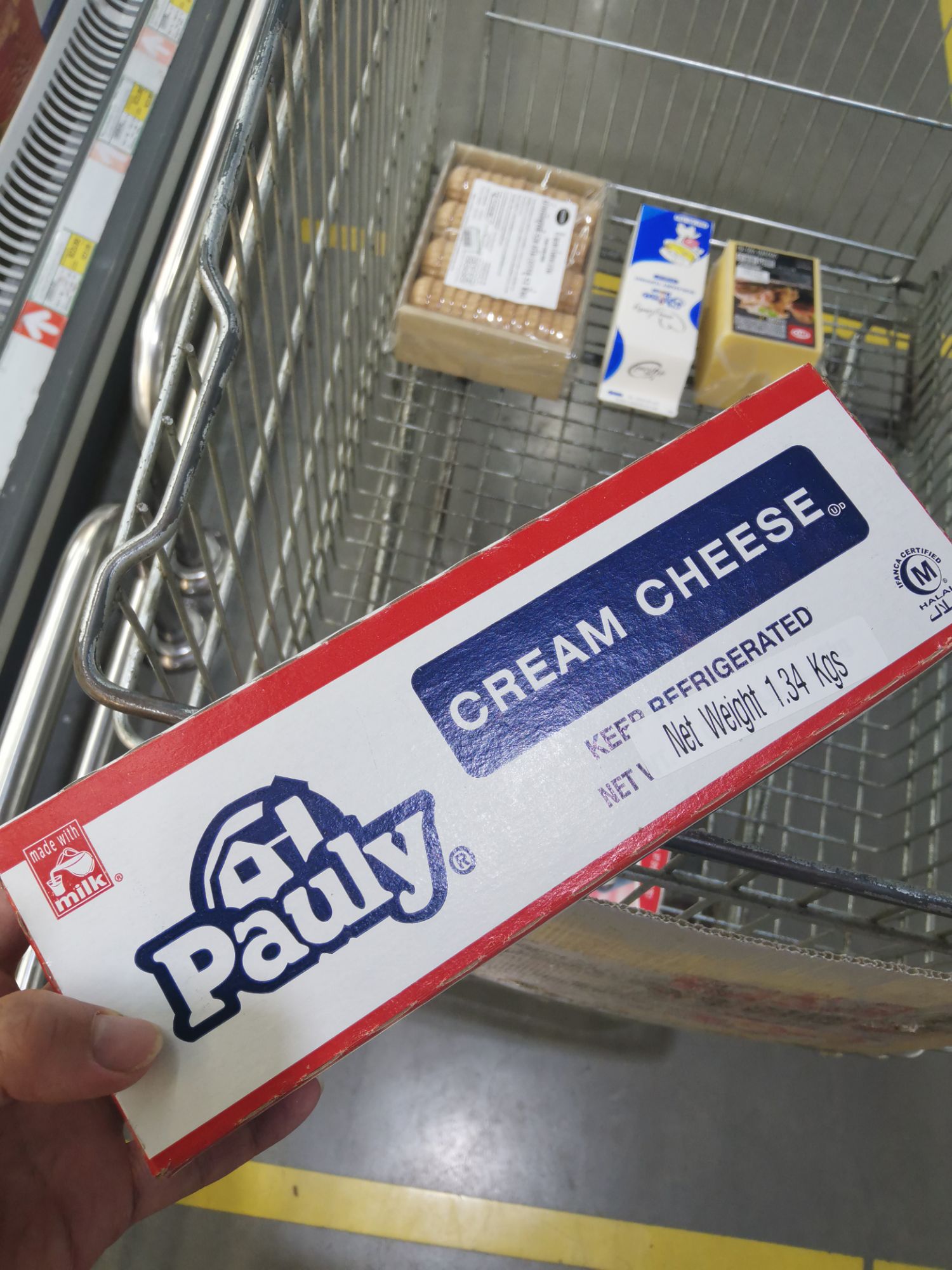 ecook​ พ​าสเจอร์ไรส์​ ครีม​ ชีท​ pauly cream​ cheese​ 1.34kg