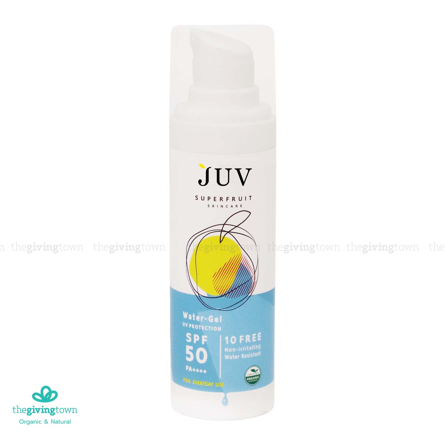 ครีมกันแดด JUV Superfruit Sunscreen Water Gel UV Protection SPF 50 PA++++ 30 มล. กันแดดสูตรน้ำ
