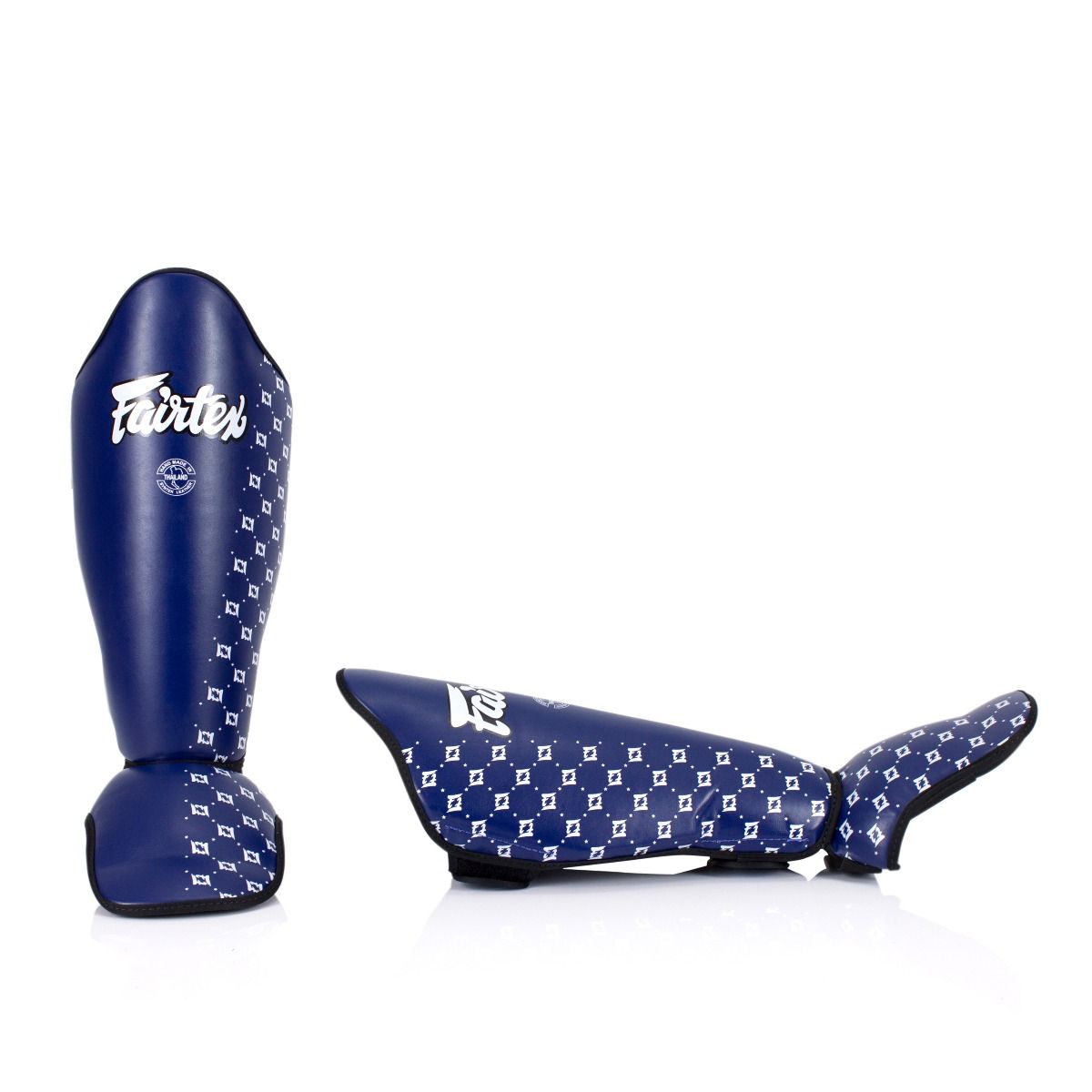 สนับแข้ง Fairtex Muay Thai Shin Guards SP5 Boxing Competition Shin Pads Black White Blue Red