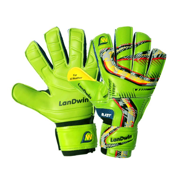 LANDWIN ถุงมือโกล์ว ฟุตบอล Goal keeper Football Glove Blast Fingersave (Green)