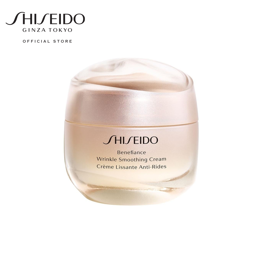 Shiseido ครีมบำรุงหน้า มอยเจอร์ไรเซอร์ Benefiance Wrinkle Smoothing Cream Enriched 50ml (สำหรับผิวแห้ง)