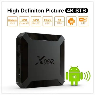 X96Q Smart TV Box Android 10 4K Allwinner H313 Quad Core 2GB 16GB Netflix Youtube Set Top Box TVBOX 10.0 Media Player