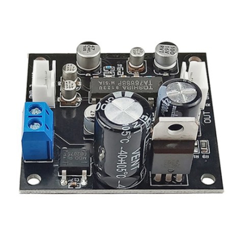 Kit 2 Schede Preamplificatore TA7668 Per Nastro Magnetico – 8-16V AC O 12-22V DC, Per Riparazione E Fai-da-te Audio