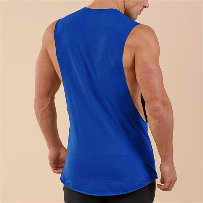 Printed Soft Breathable Cotton Men'S Tank Top Thin Summer Sleeveless