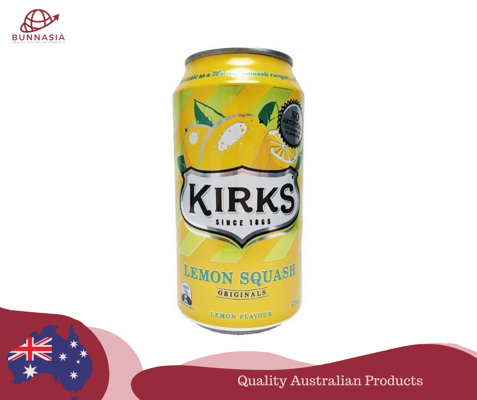 Kirks Lemon Squash Cans 375ml