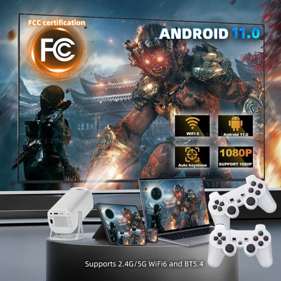 โปรเจคเตอร์ Game Projector S40 Max เชื่อมต่อมือถือ WIFI บลูทูธ 4K Android 11.0 พร้อม Join 3D games Wireless พร้อมส่งในไทย ราคา 2,265 บาท*ส่งฟรี