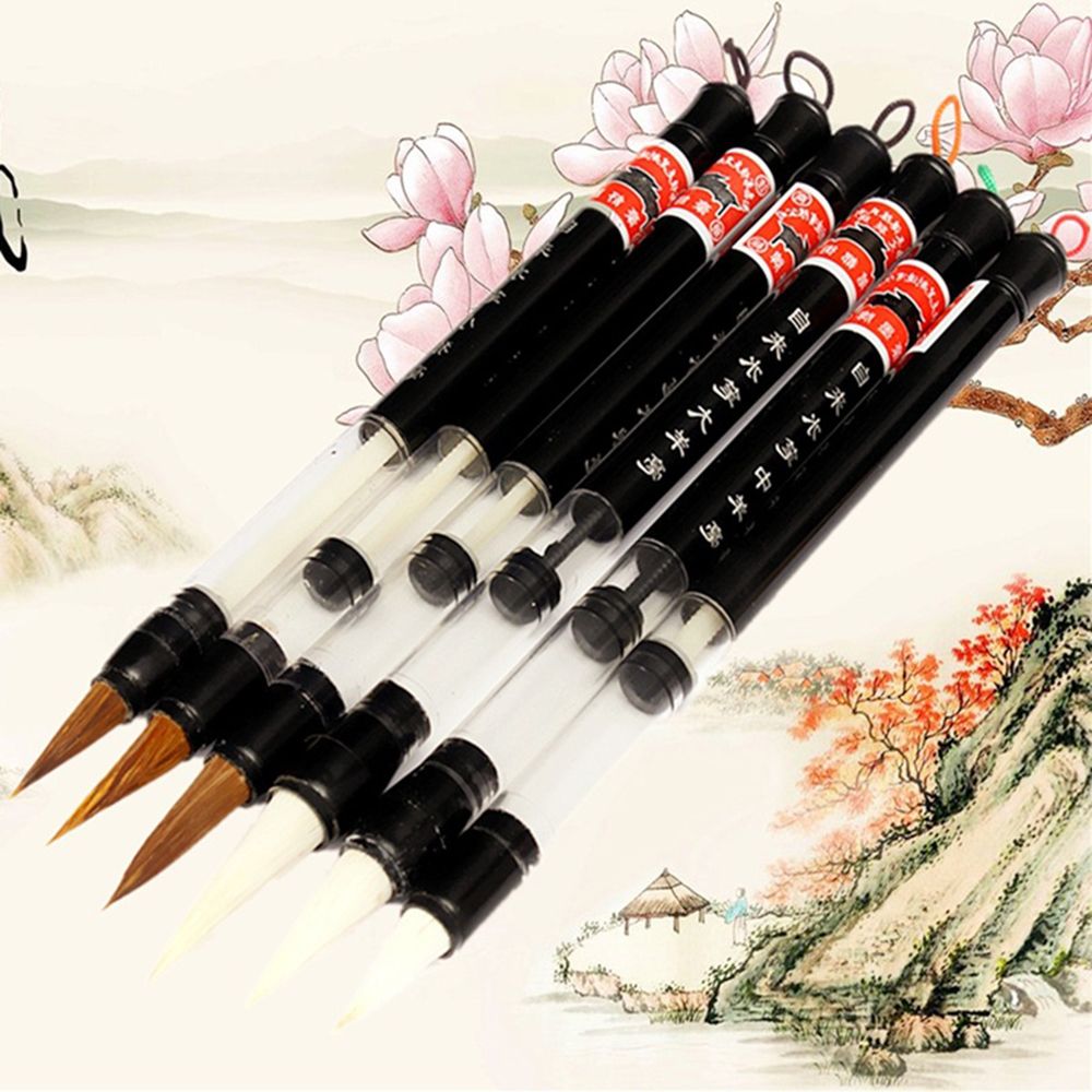 MMLUCK 1 Chiếc Bút Vẽ Viết Len Tự Động Thực Hành Tái Sử Dụng Sơn Bút Cọ Mực Nước Pít-tông Bút Cọ Nước Thư Pháp Nhật Bản Trung Quốc