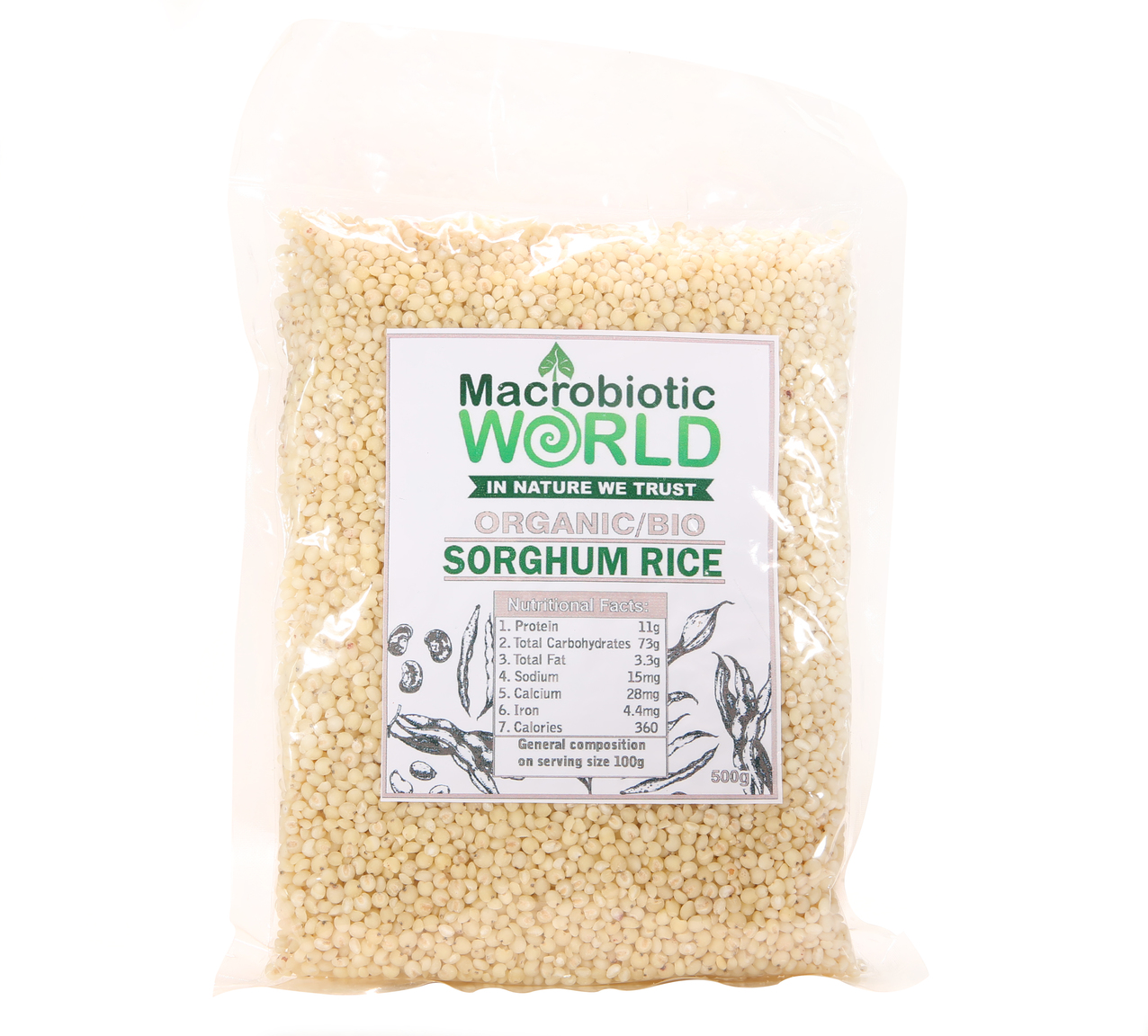 Organic/Bio Sorghum Rice | เมล็ดข้าวข้าวฟ่าง 500g