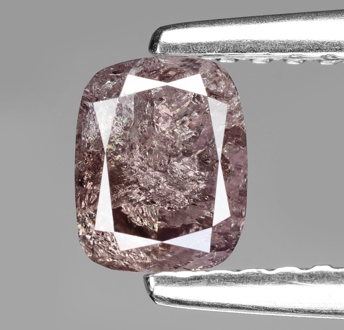 Pink  Diamond 0.58 cts Cushion Shape Loose Diamond Untreated Natural Color