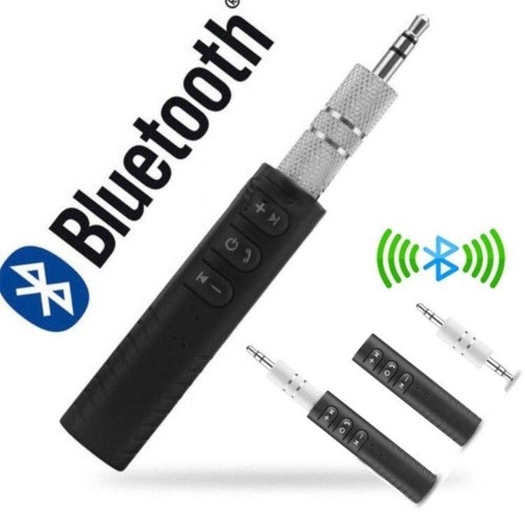 ตัวรับสัญญาณบูลทูธ บลูทูธในรถยนต์ เปลี่ยนลำโพงธรรมดาเป็นลำโพงบูลทูธ Car Bluetooth V5.0 AUX 3.5mm Jack Bluetooth Receiver Handsfree Call Bluetooth Adapter Car Transmitter Auto Music Receivers