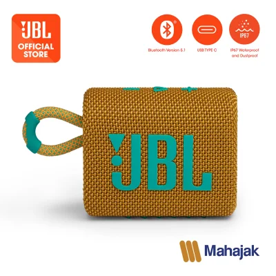 ลำโพงบลูทูธแบบพกพา JBL Go3 กันน้ำ, กันฝุ่นระดับ IP67 Portable Bluetooth Speaker with IP67