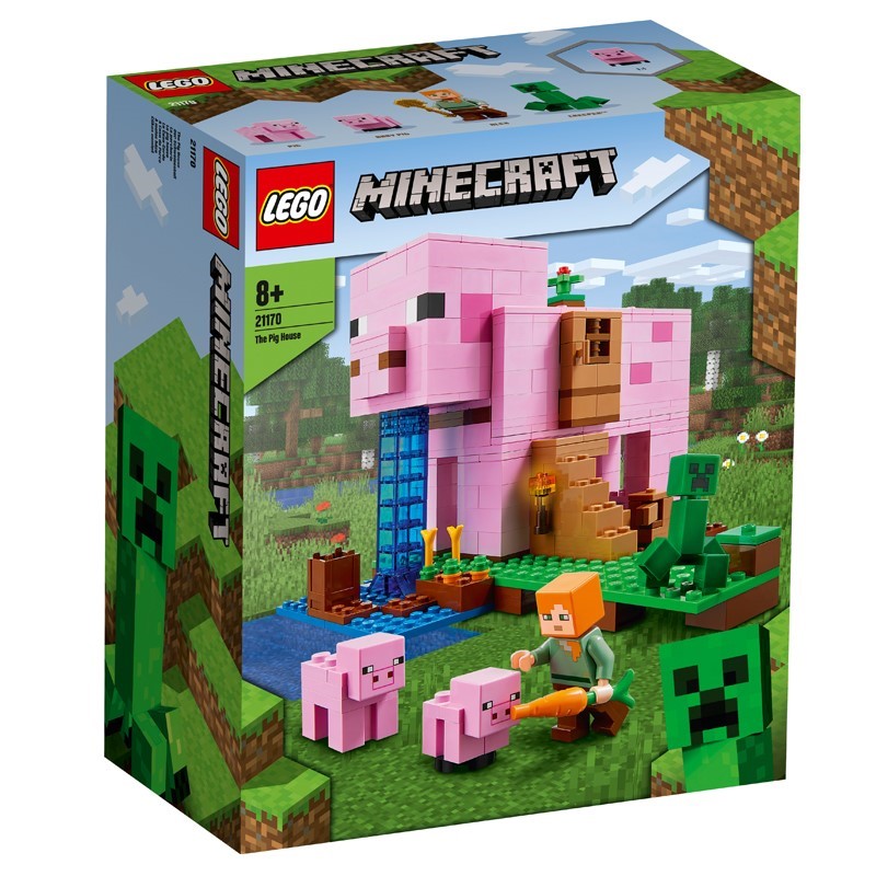 New products in 2021 LEGO my world series 21170 pig house villa building block toys