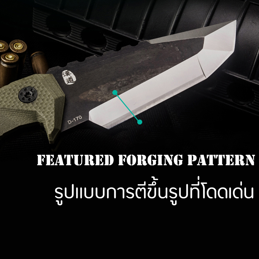 HX OUTDOORS 100 D2 MINI Mercenary Tactical Knife 17CM G10 Handle With