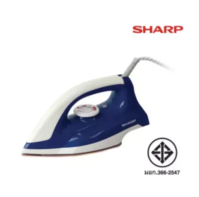 SHARP เตารีดแห้ง รุ่น AM-285T 1100W สีน้ำเงิน หรือ เทา 💥ผิวหน้าเคลือบเซรามิก(CeramicCoating)💥 เตารีดชาร์ป เตารีด เตารีดผ้าเรียบ เตารีดผ้า