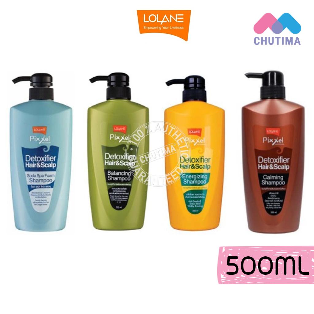 โลแลน พิกเซล ดีท็อกซ์ซิฟายเออร์ แฮร์ แอนด์ สกาล์ป แชมพู 500 มล. Lolane Pixxel Detoxifier Hair & Scalp Shampoo 500 ml.