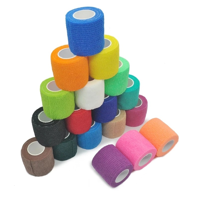 Man Gou ผ้าพันแผล ผ้าล็อค เทปพันแผลแบบยืดหยุ่น ขนาด 2 นิ้ว ยาว 4.5 เมตร ราคา 17 บาท*ส่งฟรี