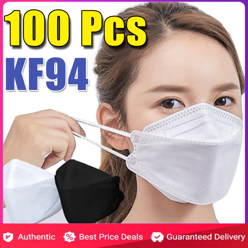 KF94 100 pcs แมสปิดปาก100ชิ้น KF94 mask Kf94 หน้ากาก Kf94 mask korea masker หน้ากาก KN94 หน้ากากอนามัย100pcs maskหน้ากากอนามัย หน้ากาก pm25 หน้ากากอานามัย White medimask KN9