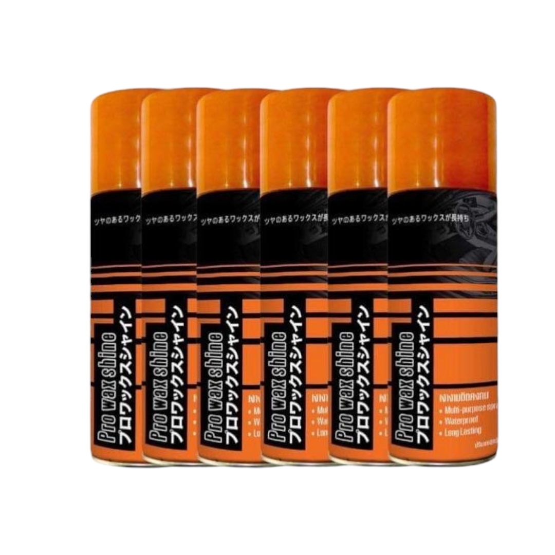 PRO WAX SHINE สเปรย์เคลือบเงาสารพัดประโยชน์ แถมฟรี ฟองน้ำ ใช้ได้ทั้ง