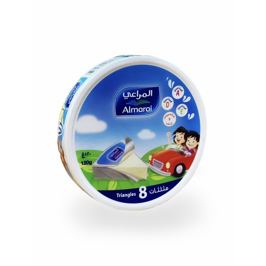 สินค้านำเข้า Halal (2ชิ้น) Almarai Processed Cheese Triangle 120g