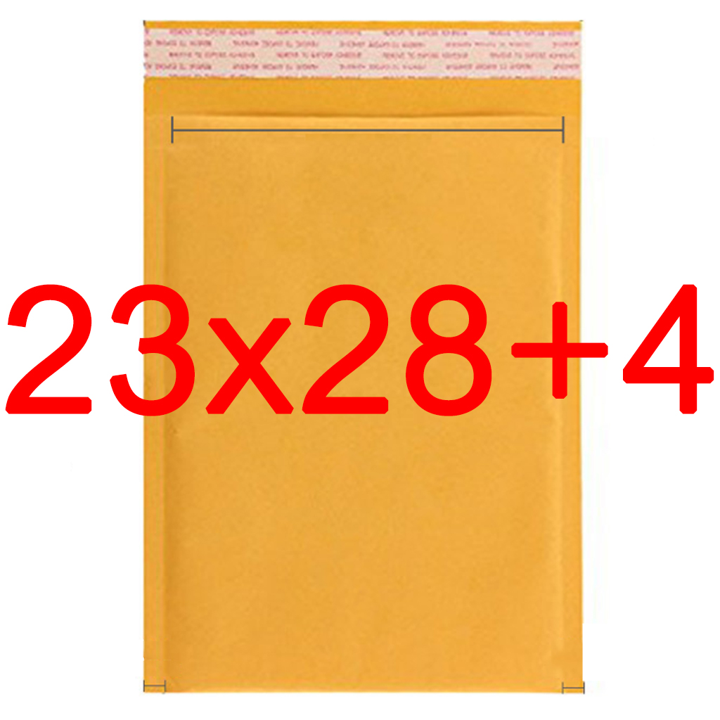 ซองกันกระแทก กระดาษคราฟท์ สีเหลือง มีบัลเบิ้ลด้านใน ซิล ผนึกโดยแถบสติ๊กเกอร์ คุณภาพสูง ราคาถูก ขนาดต่างๆ จำนวน 25 ซอง by Package Maiden สี 23x28+4 สี 23x28+4ขนาดสินค้า Other