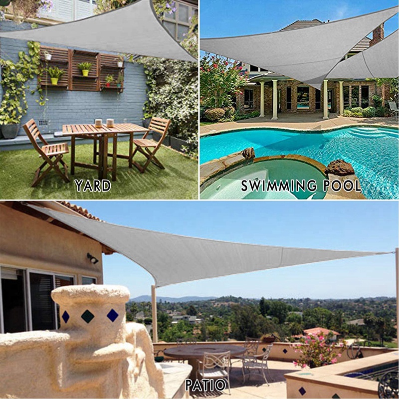 Sunshade Canopy Triangular Sun Shade Sail UVResistant Shade for Patio