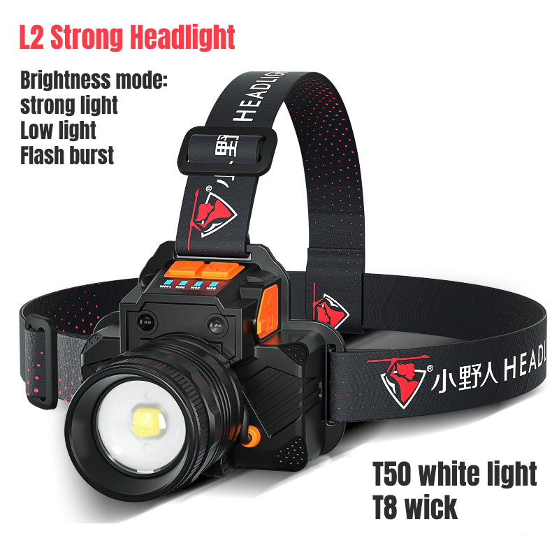 【เรือจากประเทศไทยcod】ไฟฉาย หลอด ไฟ Led T50 Headlight ไฟฉายคาดหัว ไฟฉาย