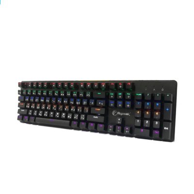 ดูภาพ Razeak RK-X09 Panther Mechanical Gaming Keyboard Metal Blue Switch Otemu คีย์บอร์ดเกมมิ่ง -สีดำ เพิ่มเติม Razeak RK-X09 Panther Mechanical Gaming Keyboard Metal Blue Switch Otemu คีย์บอร์ดเกมมิ่ง -สีดำ
