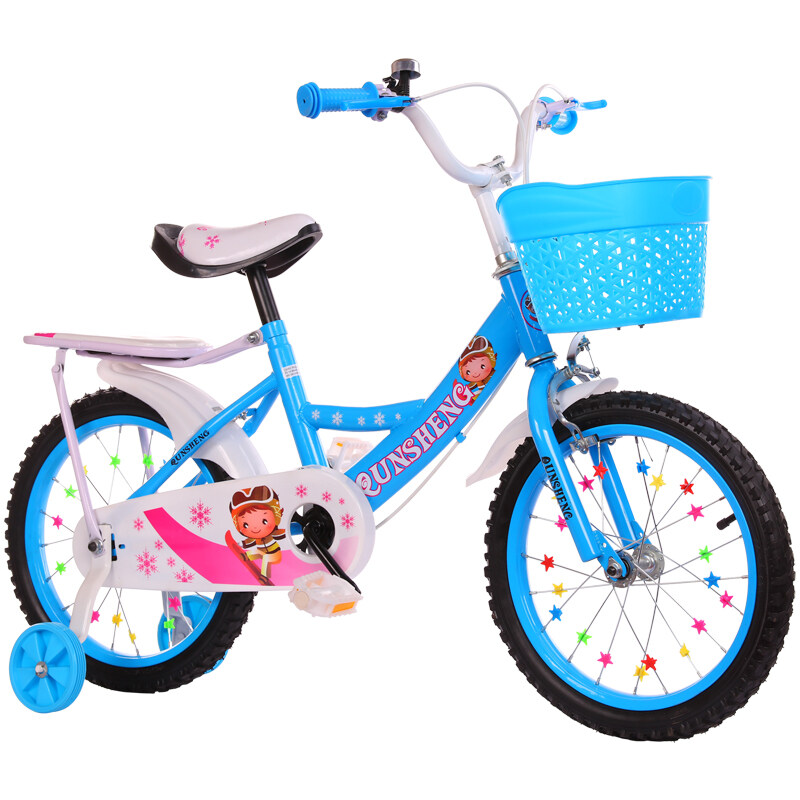 จักรยานเด็ก12นิ้ว เหล็ก ยางเติมลม มีตะกร้า เบาะซ้อนท้าย แถม กระดิ่ง เหมาะกับเด็ก 2-4 ขวบ รุ่น TEE-O1