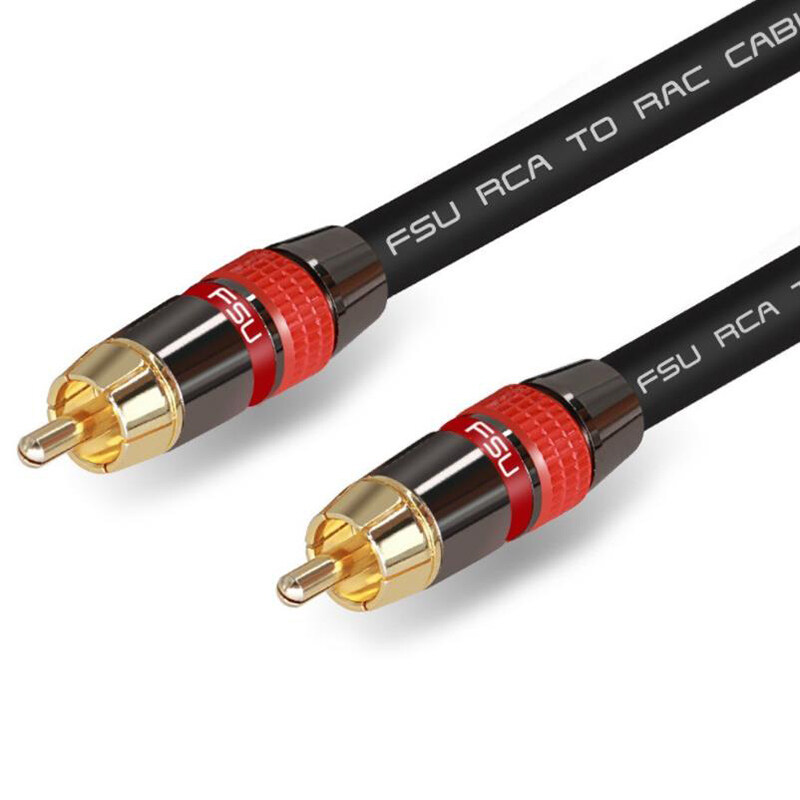 Fsu Digital Audio Rca Cable Premium Stereo Rca To Rca Coaxial Spdif Cable Male Speaker Hifi 5163