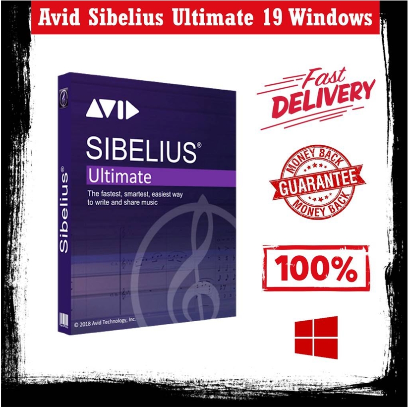 Avid Sibelius Ultimate v2021 [ จัดส่งทาง Email เท่านั้น ] Lifetime For Windows & Mac Support