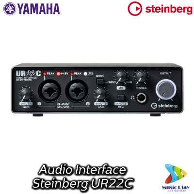 Steinberg UR22C ออดิโอ อินเตอร์เฟส Audio Interface ออดิโออินเตอร์เฟส 32bit 192kHz IN2OUT2