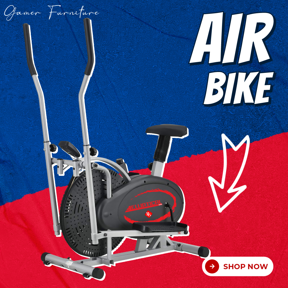 BG Fitness จักรยานนั่งปั่นออกกำลังกาย เครื่องเดินวงรี จักรยานบริหาร Air