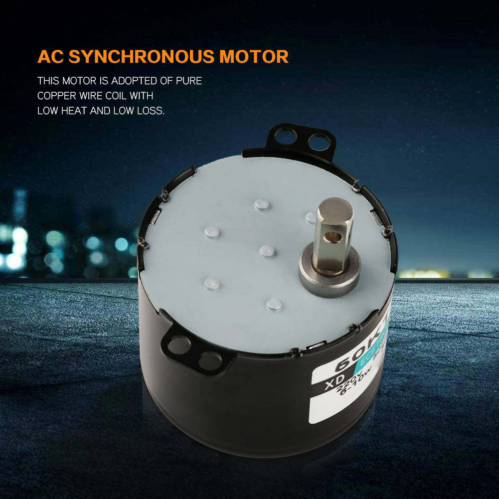 Various Valves Miniature Low Speed Large Moment of Force Synchronous Motor CW/CCW Widely Used in Instrument Automation Control 10rpm AC220V 5-50RPM Synchronous Motor