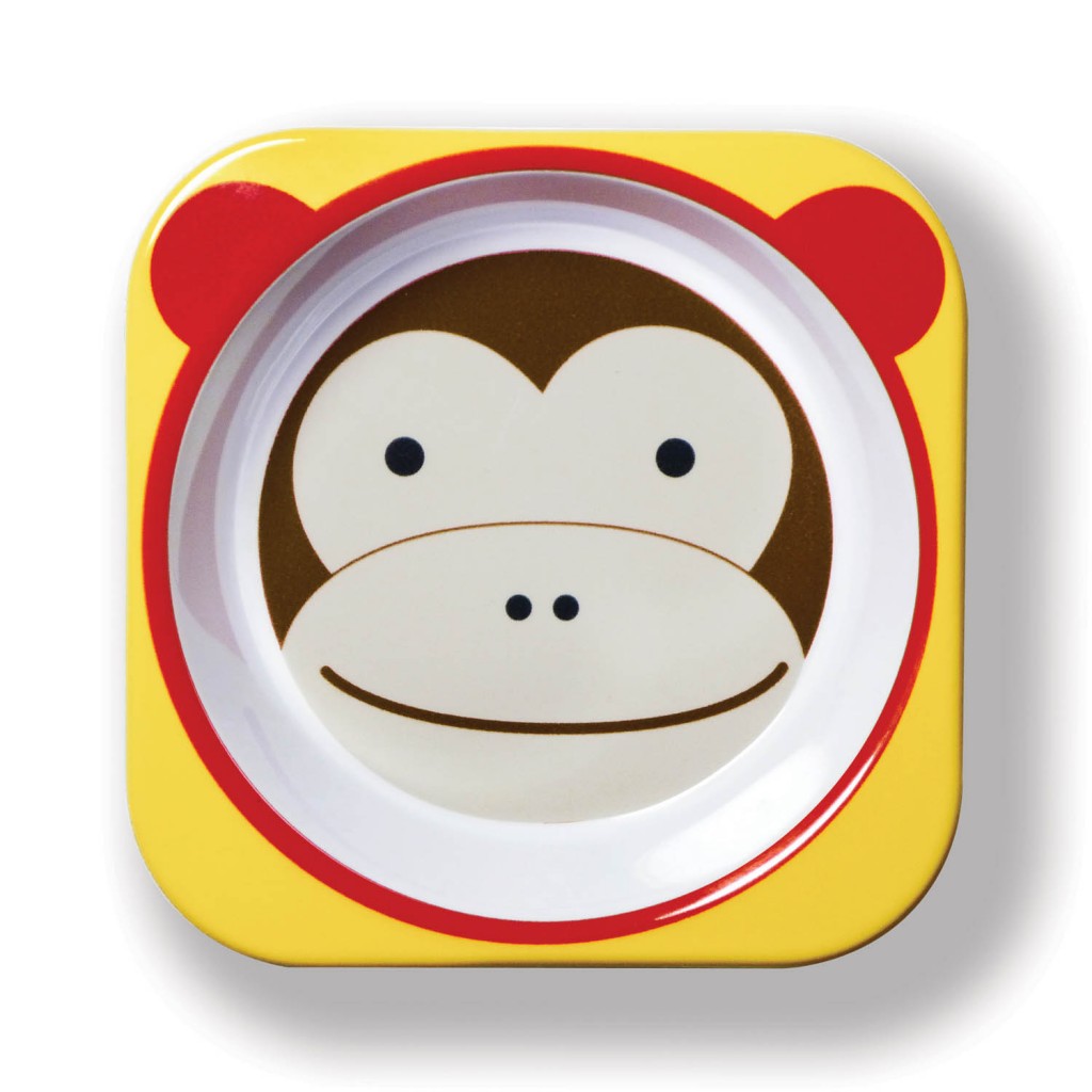 Skip Hop ชามสำหรับเด็ก ดีไซน์น่ารัก Zoo Bowl Monkey Style
