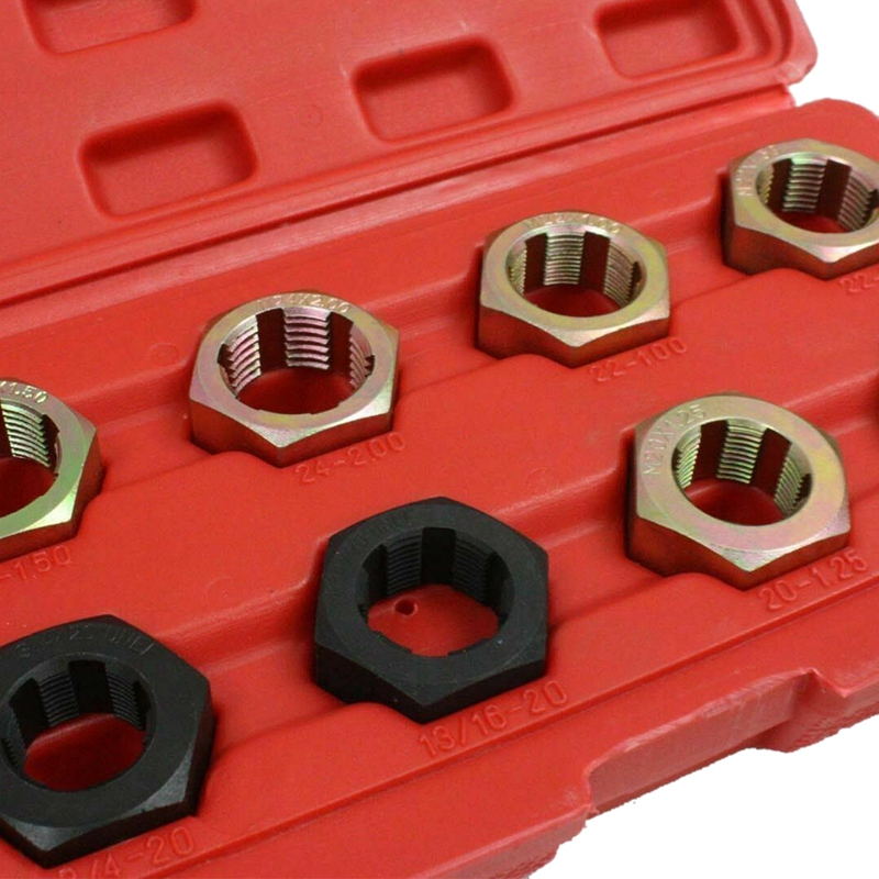 8Pc Axle Spindle Fractional & Metric Rethreading Set Rethreader Die