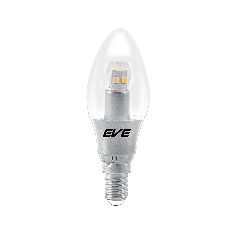 หลอดไฟ LED ทรงเปลวเทียน E14 EVE LIGHTING รุ่น LED Silver Color Change ขนาด 2 วัตต์