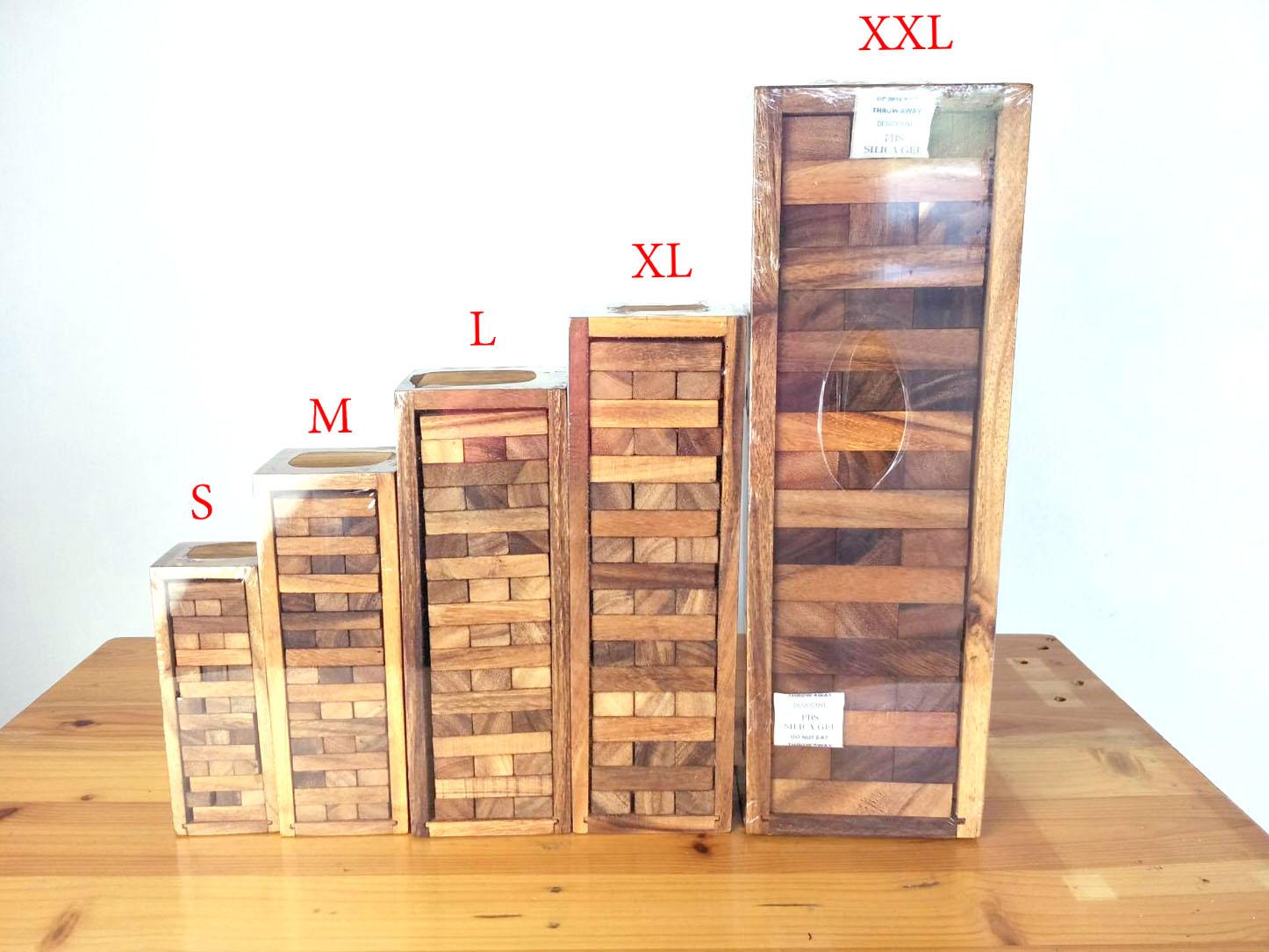 Wood Toy ของเล่นไม้ Number Block (Size S) Wooden JenGa Game  (45 Pcs) เกมไม้ ของเล่นเสริมพัฒนาการ เกมสำหรับครอบครัว