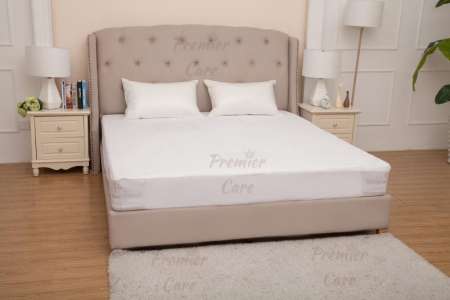 ผ้าปูที่นอนกันน้ำ ผ้าปูที่นอนกันฉี่ ผ้าปูที่นอนกันไรฝุ่น ผ้าจริง ไร้รอยต่อกลาง(ขาว6ฟุต)