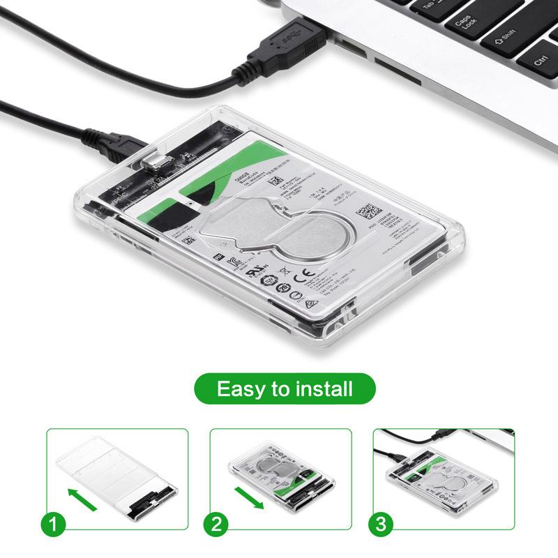 Sata Usb Box USB3.0 to SATA3.0 External Hard Drive Enclosure Hard Disk Storage Box ...